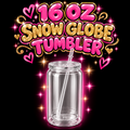 16 oz Acrylic Snow Globe Cup