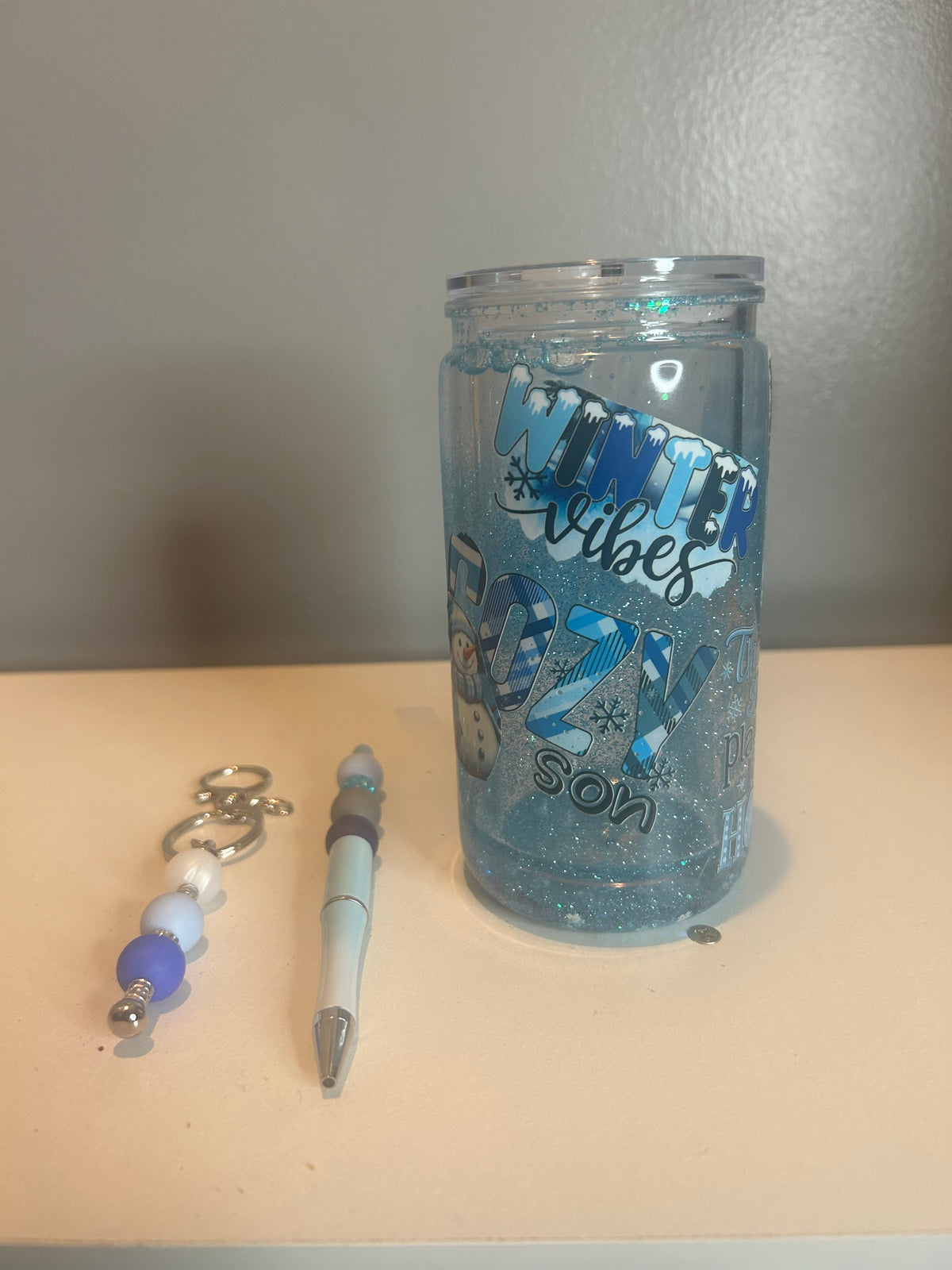 16oz Premade Blue Chill Vibes Tumbler 💙❄️