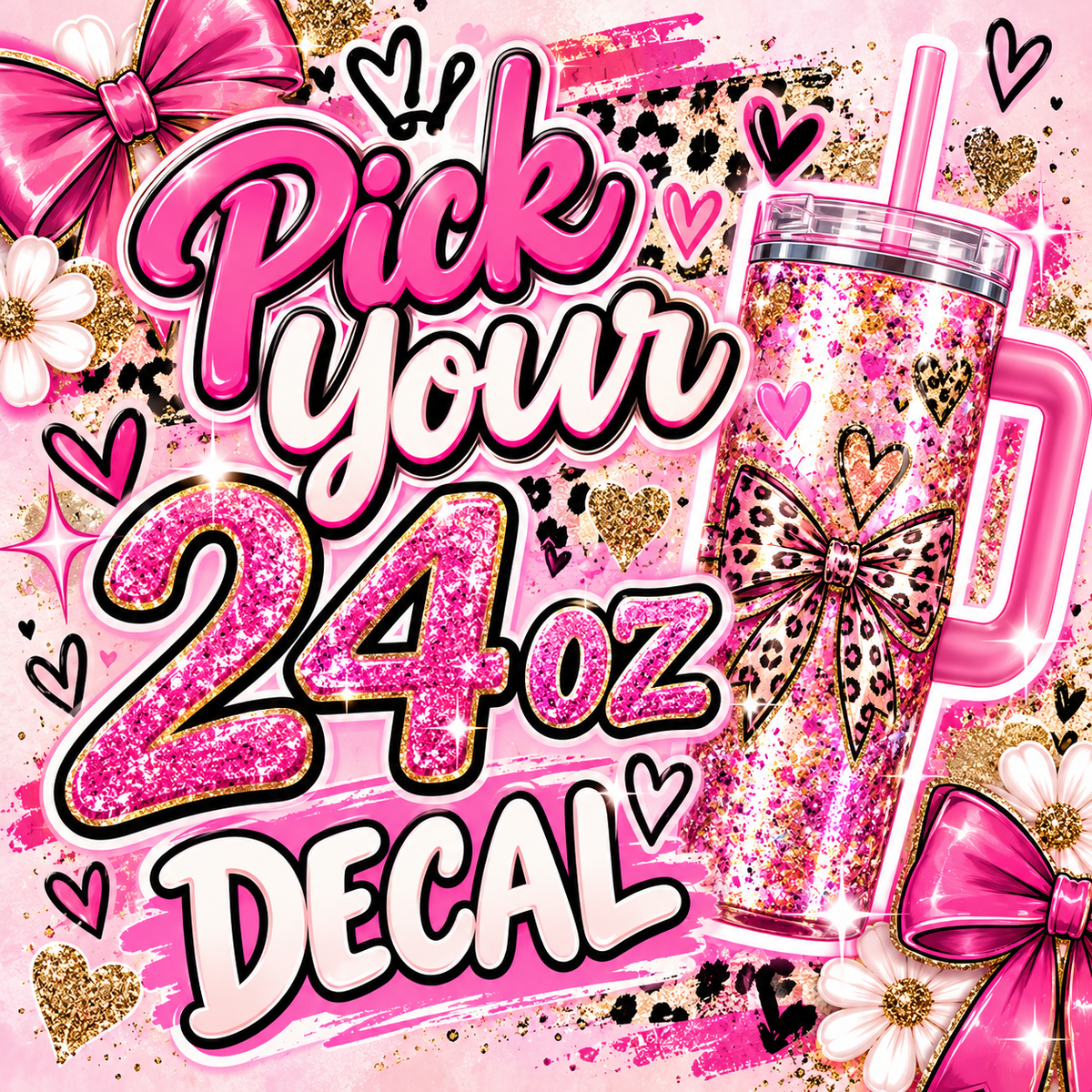 24 oz Mickey And Friends Decals