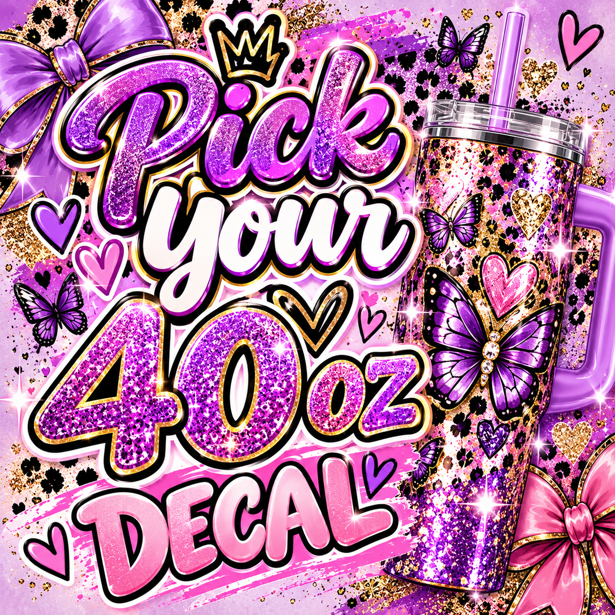 40 oz Mickey And Friends Decals